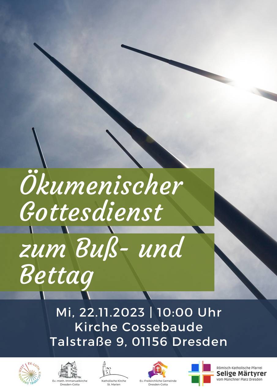 m_oekumenischer gottesdienst zum buss- und bettag 2023 | Kath. Pfarrei Selige Märtyrer vom Münchner Platz - Aktuelles St. Antonius - Ökumenischer Gottesdienst